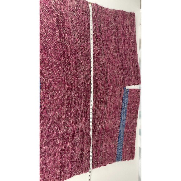 Vintage Wool Poncho Woven Wool Poncho Boho Oversized Poncho Wool Outerwear VTG - Picture 8 of 10